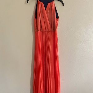 BCBG MaxAzria GRACIA Color Block Pleated Dress XS